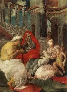 Francesco Primaticcio The Holy Family with Sts Elisabeth and John the Baptist oil painting